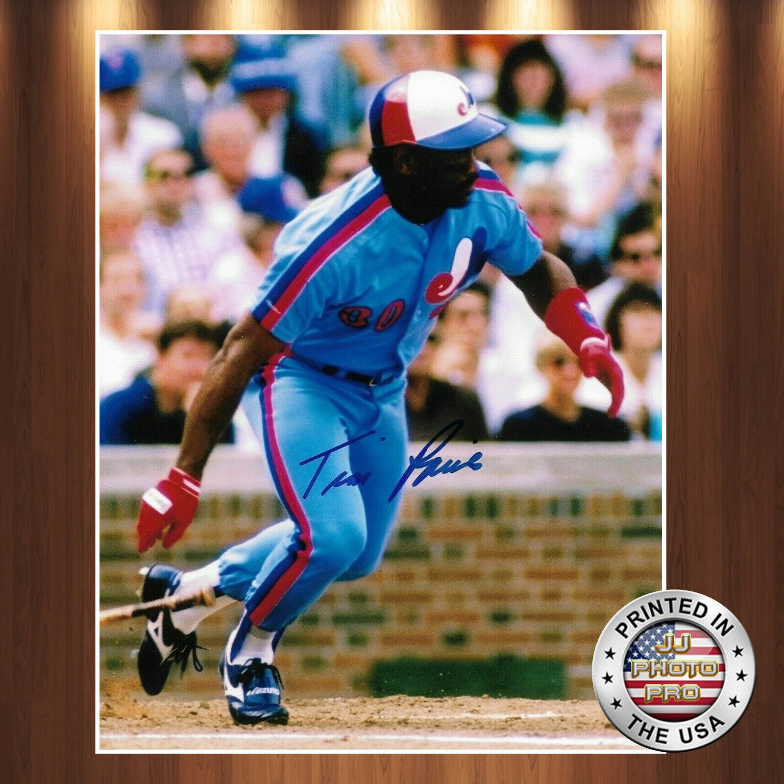 Tim Raines Autographed Signed 8x10 Photo Poster painting ( HOF Expos ) REPRINT