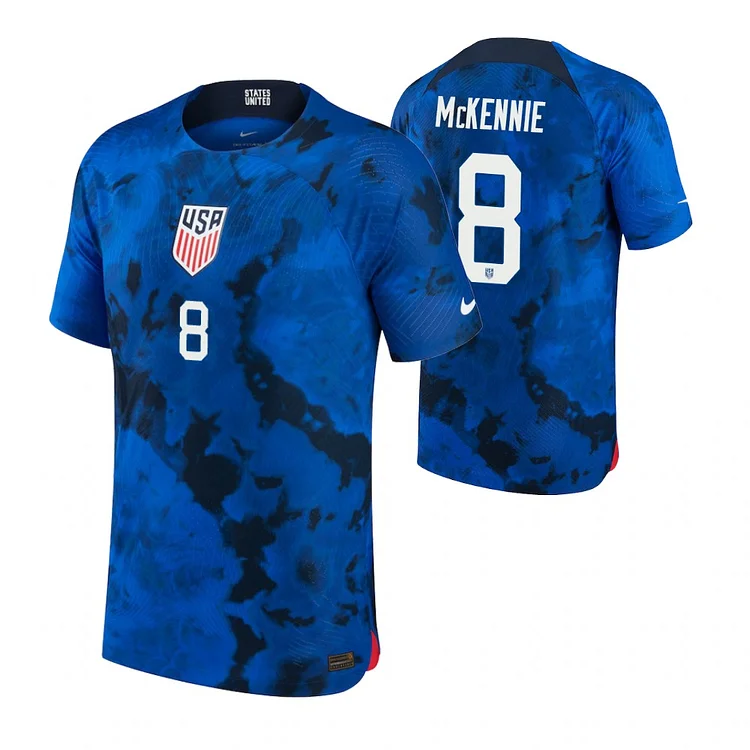 USA Weston McKennie 8 Away Shirt Kit World Cup 2022