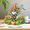 Flower Goblin DIY Acrylic Desktop Diamond Art Kit Single-Side Home Decor