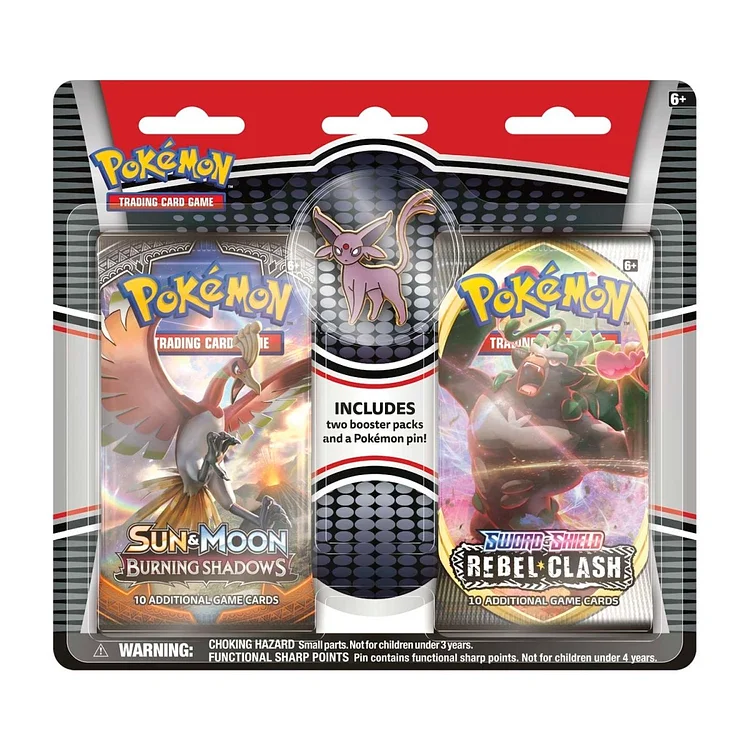 Pokémon TCG: 2 Booster Packs & Espeon Collector's Pin