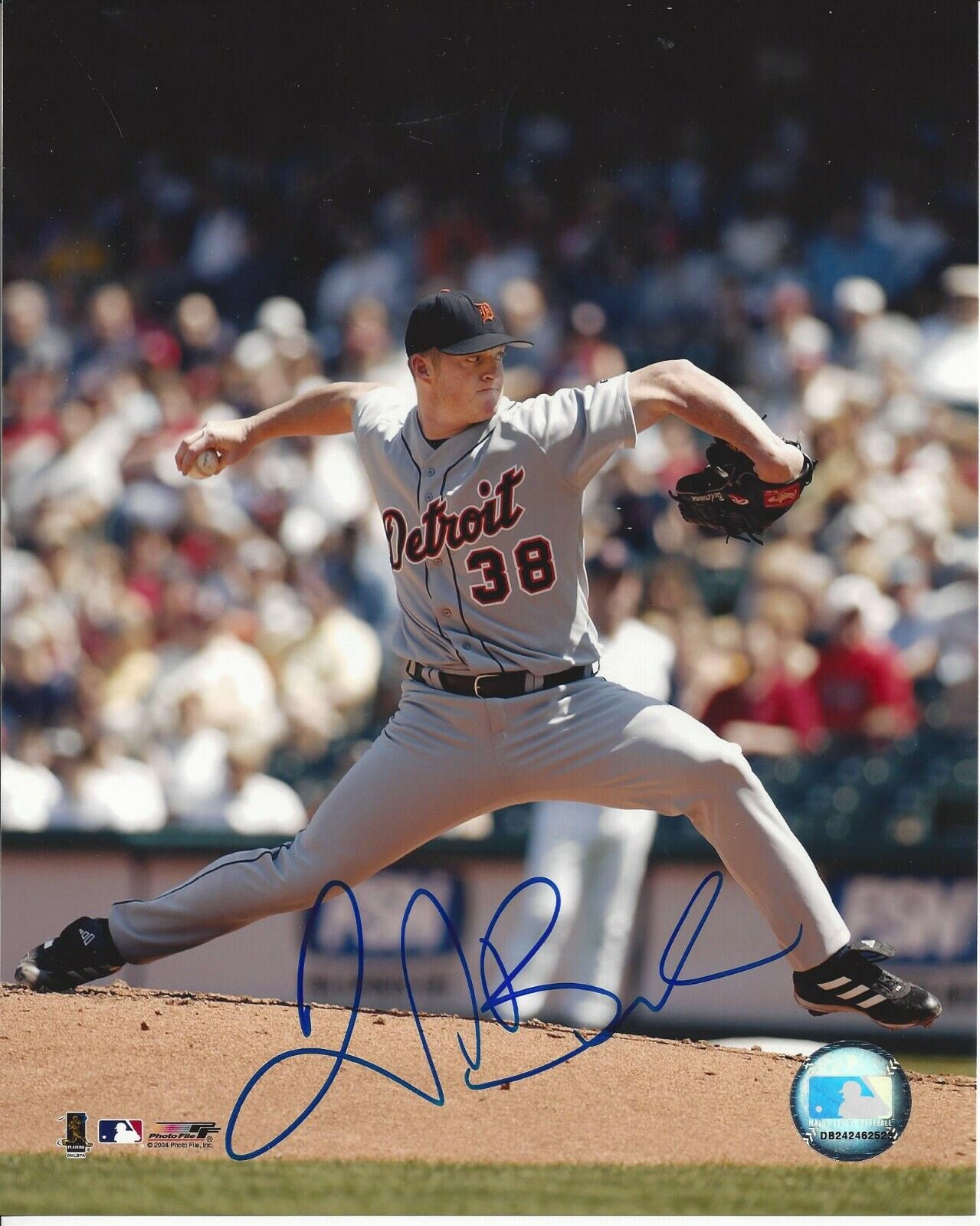 Jeremy Bonderman autographed 8x10 Detroit Tigers#S850