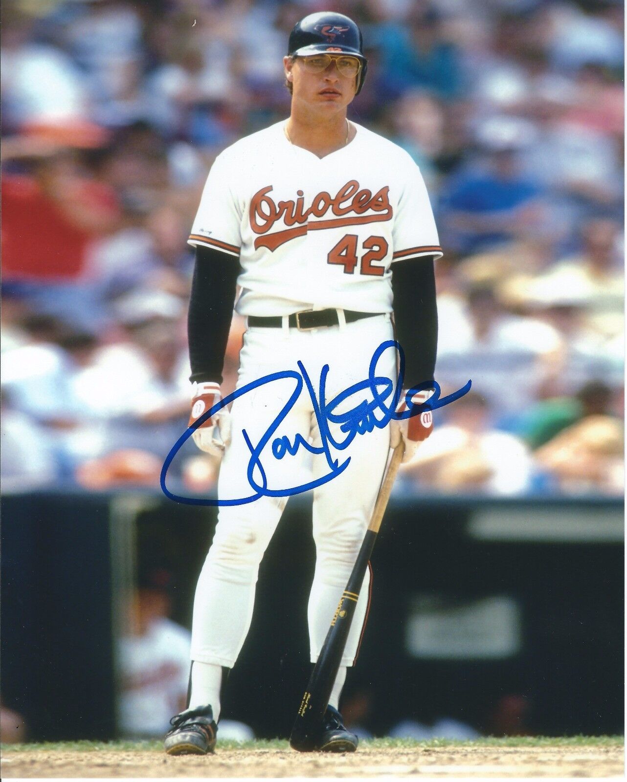 Signed 8x10 RON KITTLE 83 AL ROY Baltimore Orioles Autographed Photo Poster painting