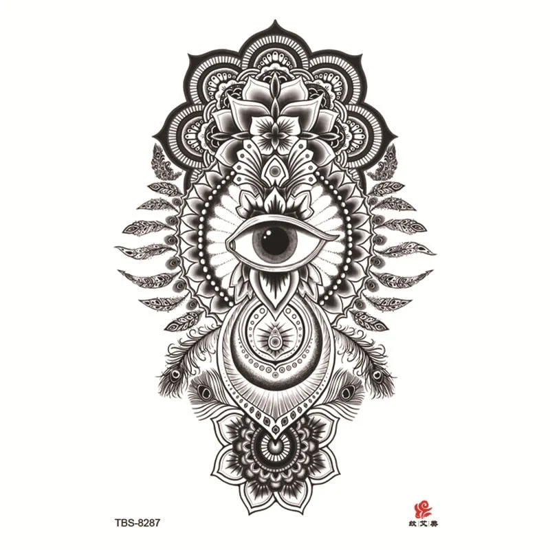 Waterproof Temporary Tattoo Sticker Warrior Girl Flash Tattoos Beauty Portrait Angel Body Art Arm Fake Tatoo Women arm tattoo