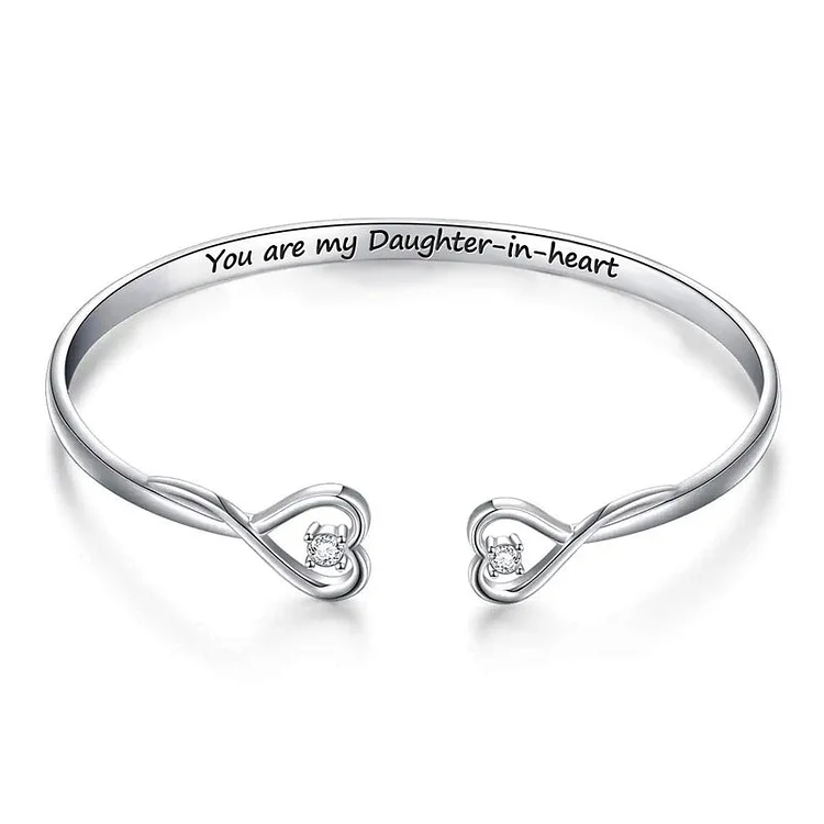 For Daughter-in-law - You Are Also My Daughter-in-heart Heart Style Bracelet