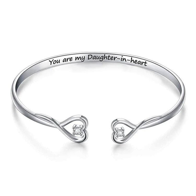 For Daughter-in-law - You Are Also My Daughter-in-heart Heart Style Bracelet