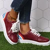 Gioiacombo&trade; Autunno nuove signore punta rotonda arcobaleno scarpe casual
