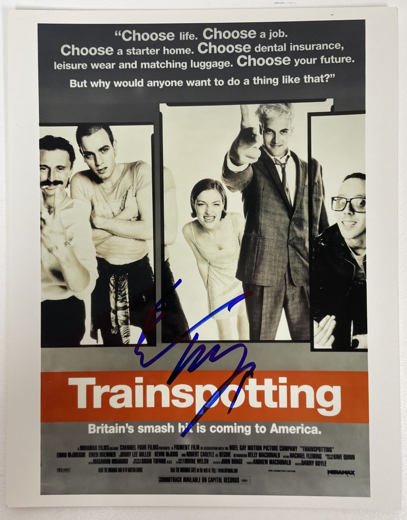 Ewan McGregor Signed Autographed Trainspotting