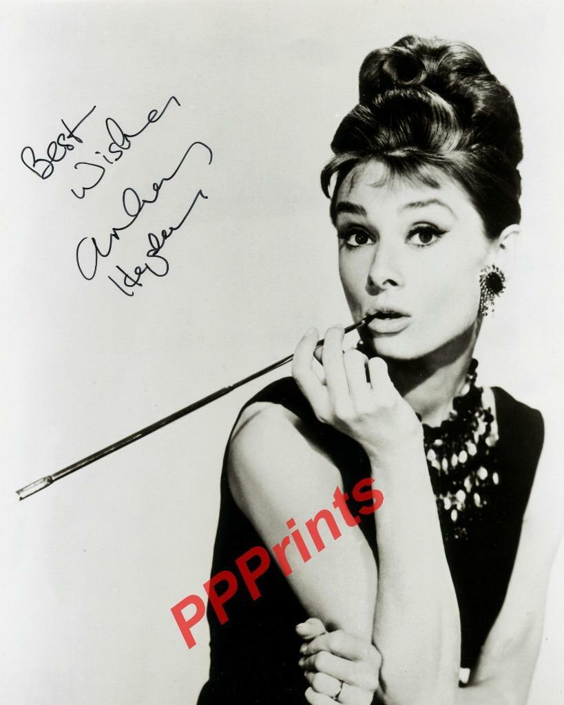 AUDREY HEPBURN SIGNED AUTOGRAPHED 10X8 REPRO Photo Poster painting PRINT #93