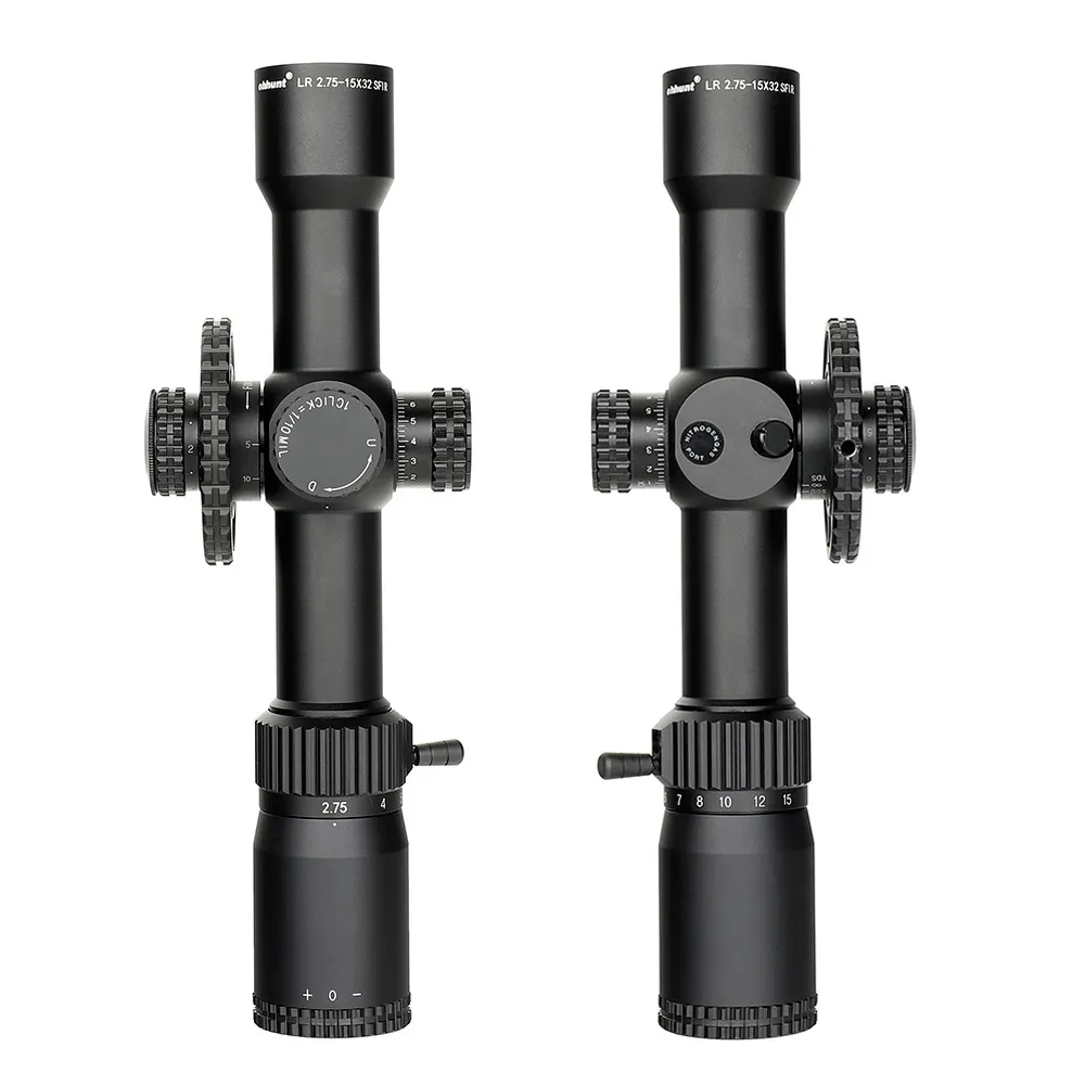 ohhunt&reg; LR 2.75-15X32 SFIR Scope,Side Parallax,Glass Etched Reticle,Red Illumination,Turrets Lock