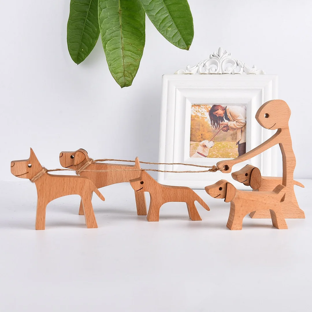 Personalise Dog Home Decor Figurines Handmade Ornaments Home Decoration Miniature Figurines For Bedroom Home Office Shelf Decor