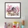 Peach Blossom Pavilion-11CT Stamped Cross Stitch 40*40cm/15.75*15.75in tapestrymarket