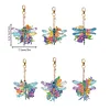 6Pcs DIY Diamond Painting Dragonfly Keychain