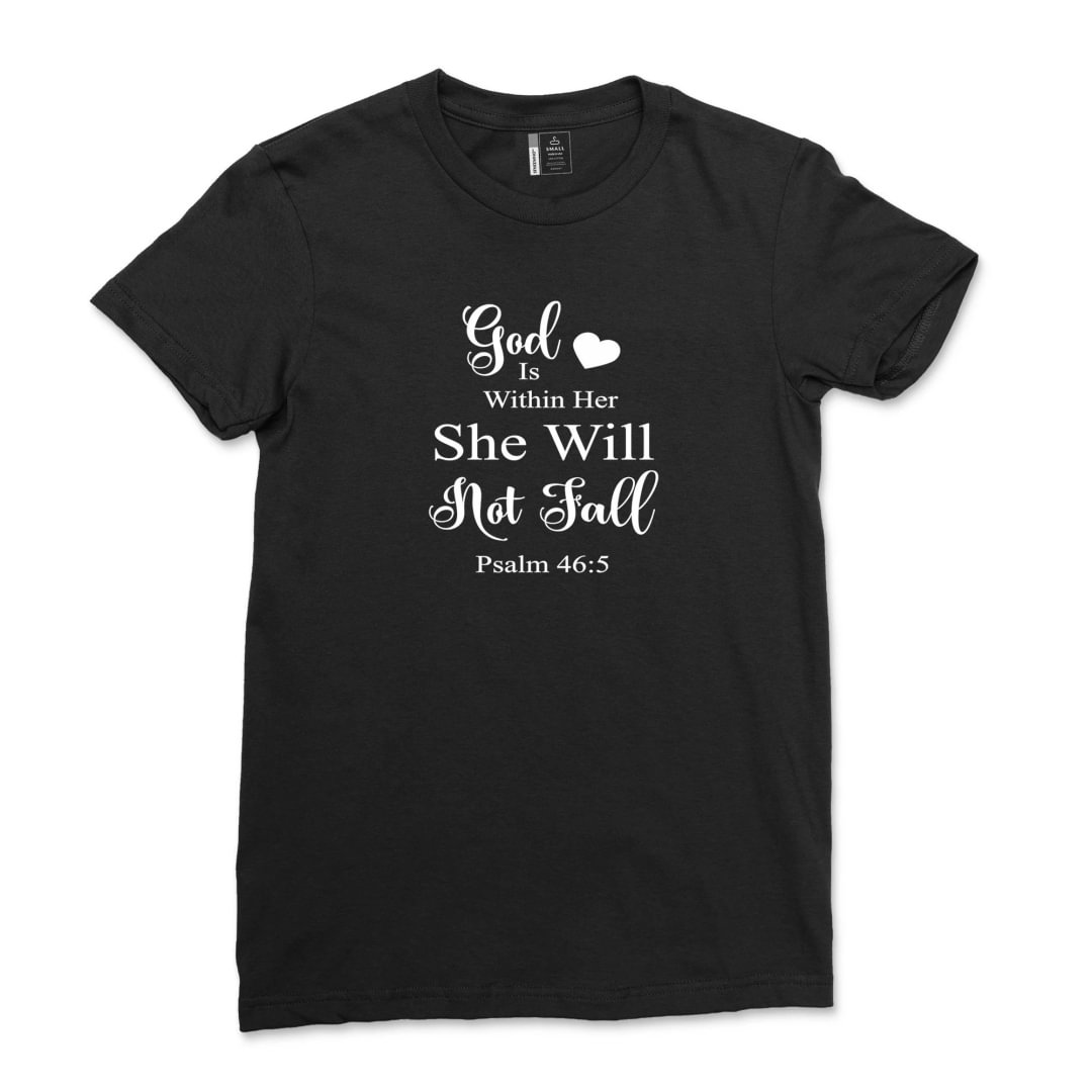 Religious Shirt, Christian TShirt, Faith Shirt, Bible Verse Shirt, Prayer Gift, Gift For Prayer, Psalm 46 5 Shirt, God is Within Her