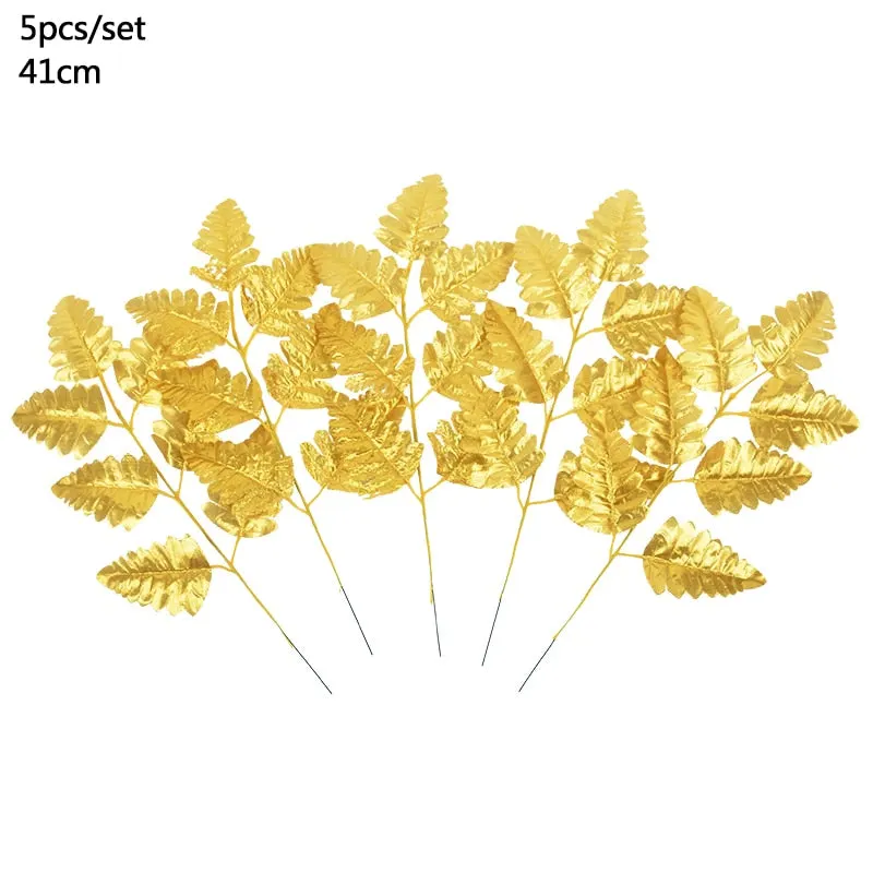 Summer Tropical Artificial Palm Leaves for Wedding Hawaiian Luau Jungle Birthday Party Home Decoration Fake Plant Turtle Leaf