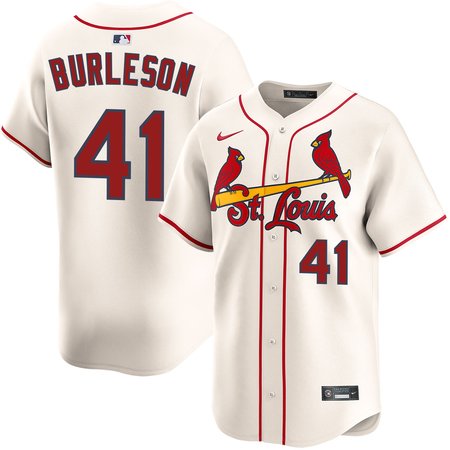 Men's St. Louis Cardinals #41 Alec Burleson Cream Home Limited Jersey 0408