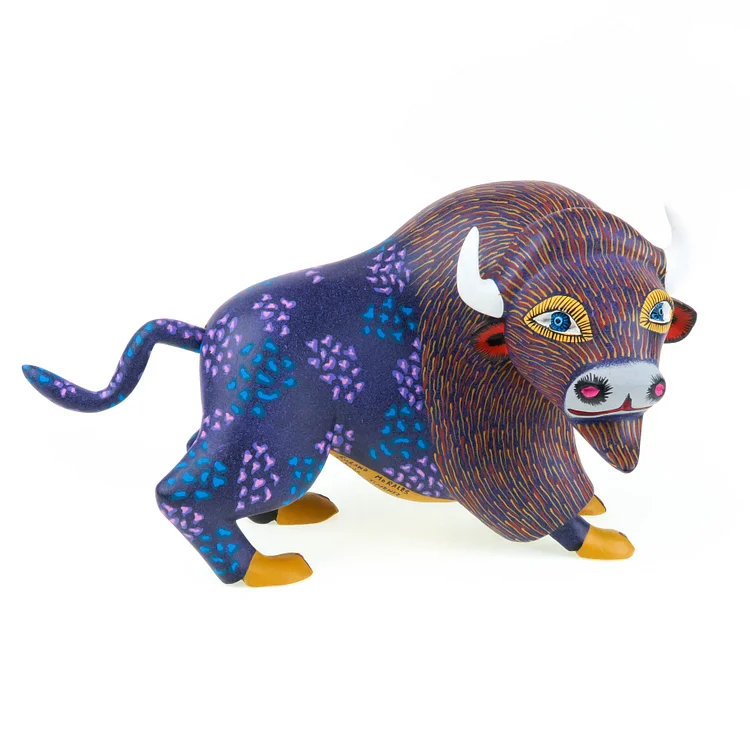 Beautiful Bull - Oaxacan Alebrije Wood Carving