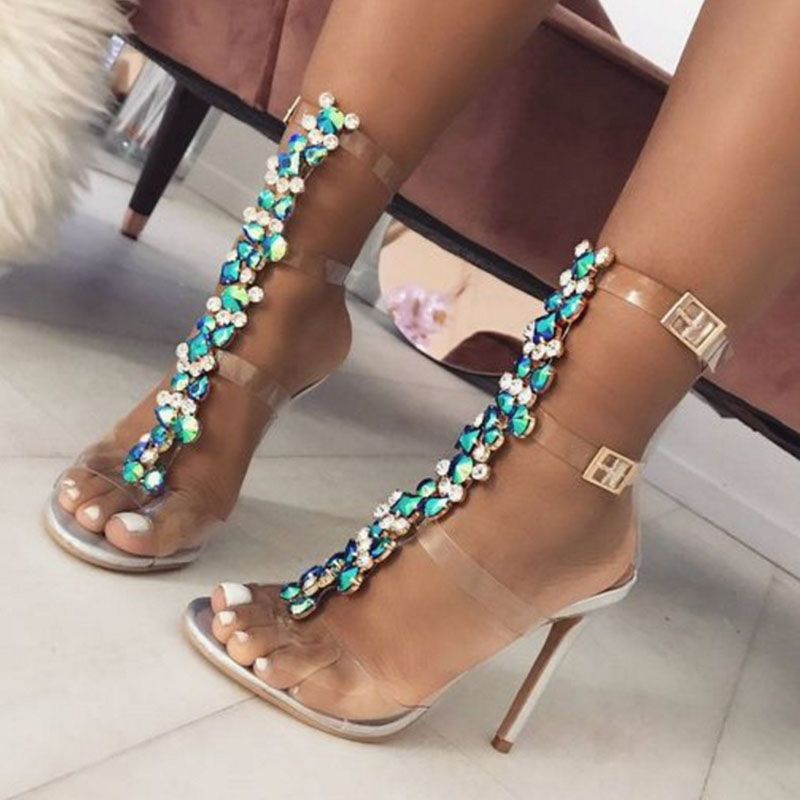 Mature Women High Heel Sandals