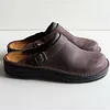 Men's Soft Leather Slippers Plantar Fasciitis Foot and Heel Pain Relief