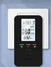 4-in-1 Gas & Carbon Monoxide Detector Plug in with LED Color Display Ultra Sensitive CO Detector with Temperature Humidity Display for Home Kitchen Hotels RV Apartment Travel