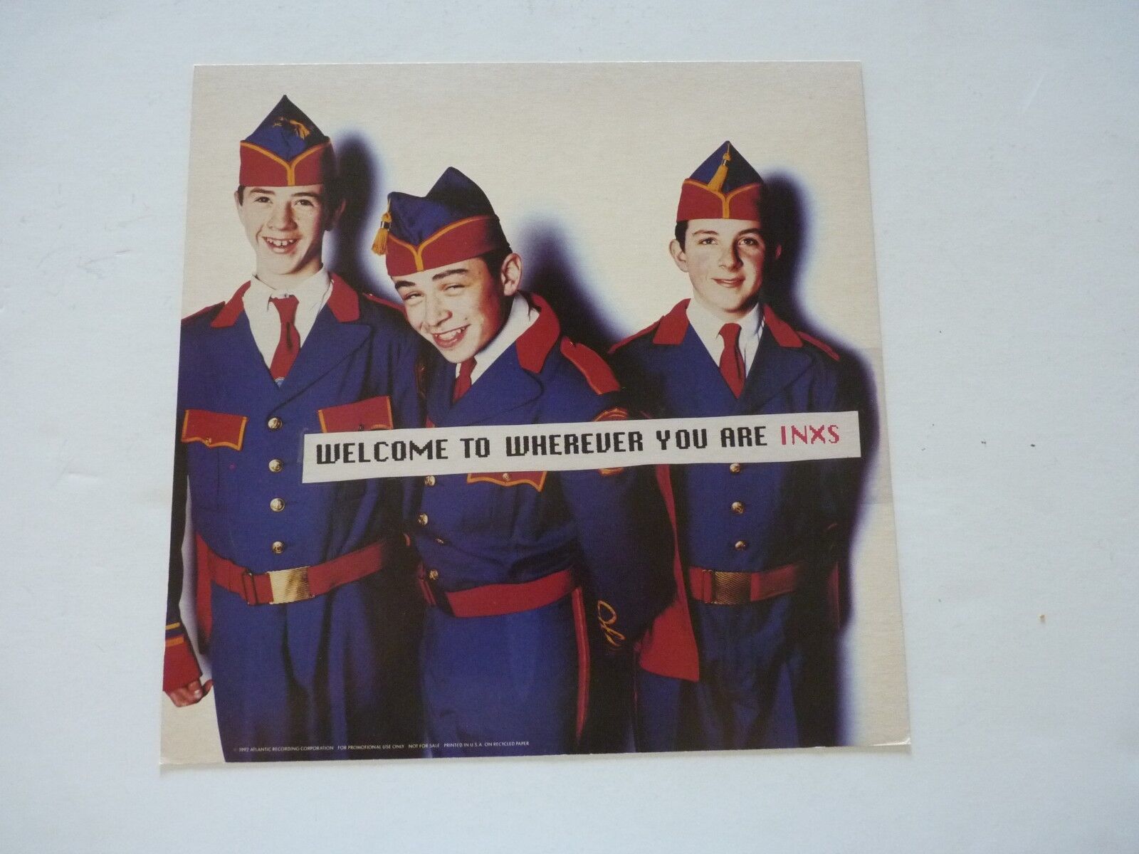 INXS Welcome to Whatever You Are 1992 Promo LP Record Photo Poster painting Flat 12x12 Poster