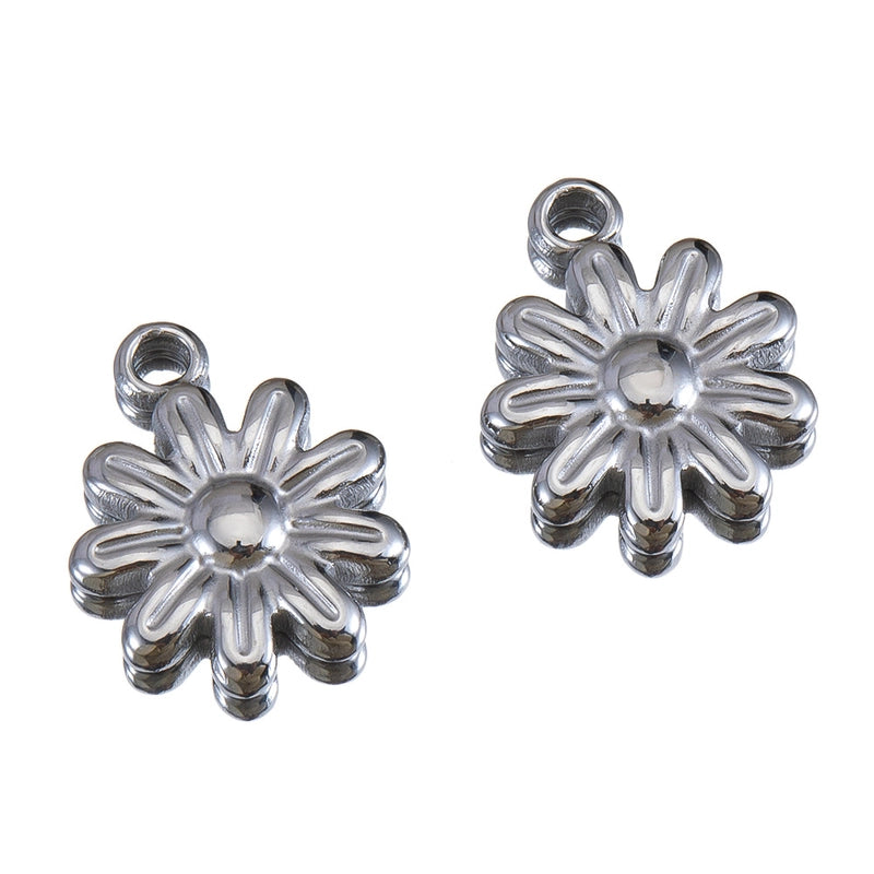 10 PCS/Package 14 * 12mm 304 Stainless Steel Tortoise Dolphin Shell Pendant Jewelry Accessories