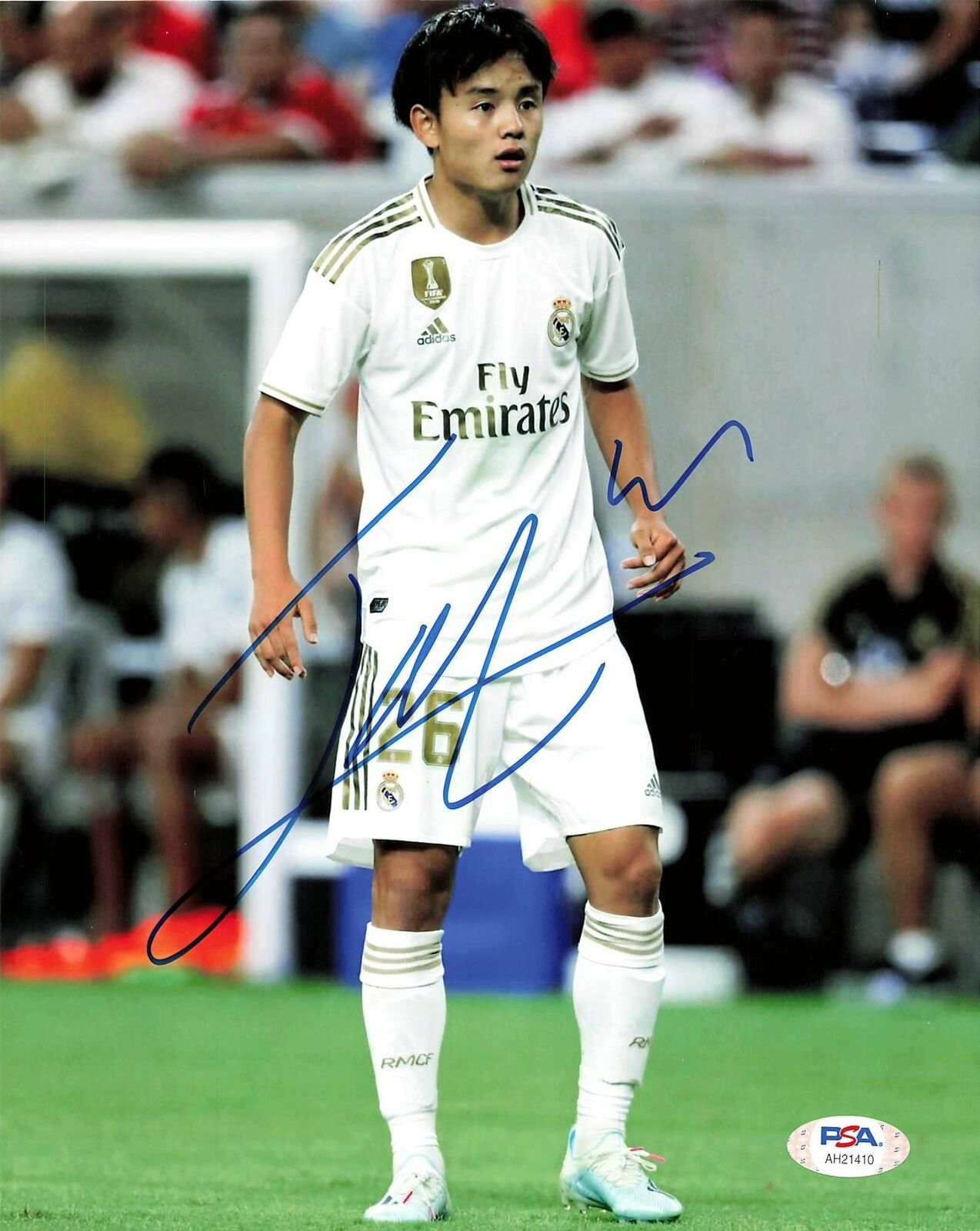 Takefuso Kubo signed 8x10 Photo Poster painting PSA/DNA Real Madrid Soccer