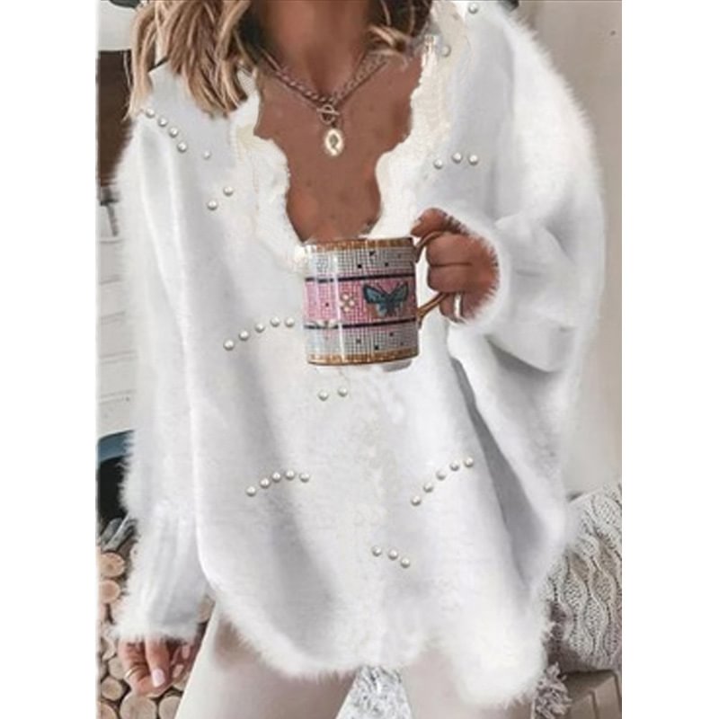 Autumn Hooded Pullover Print Urban Casual Cotton Knitted Round Neck Sweater