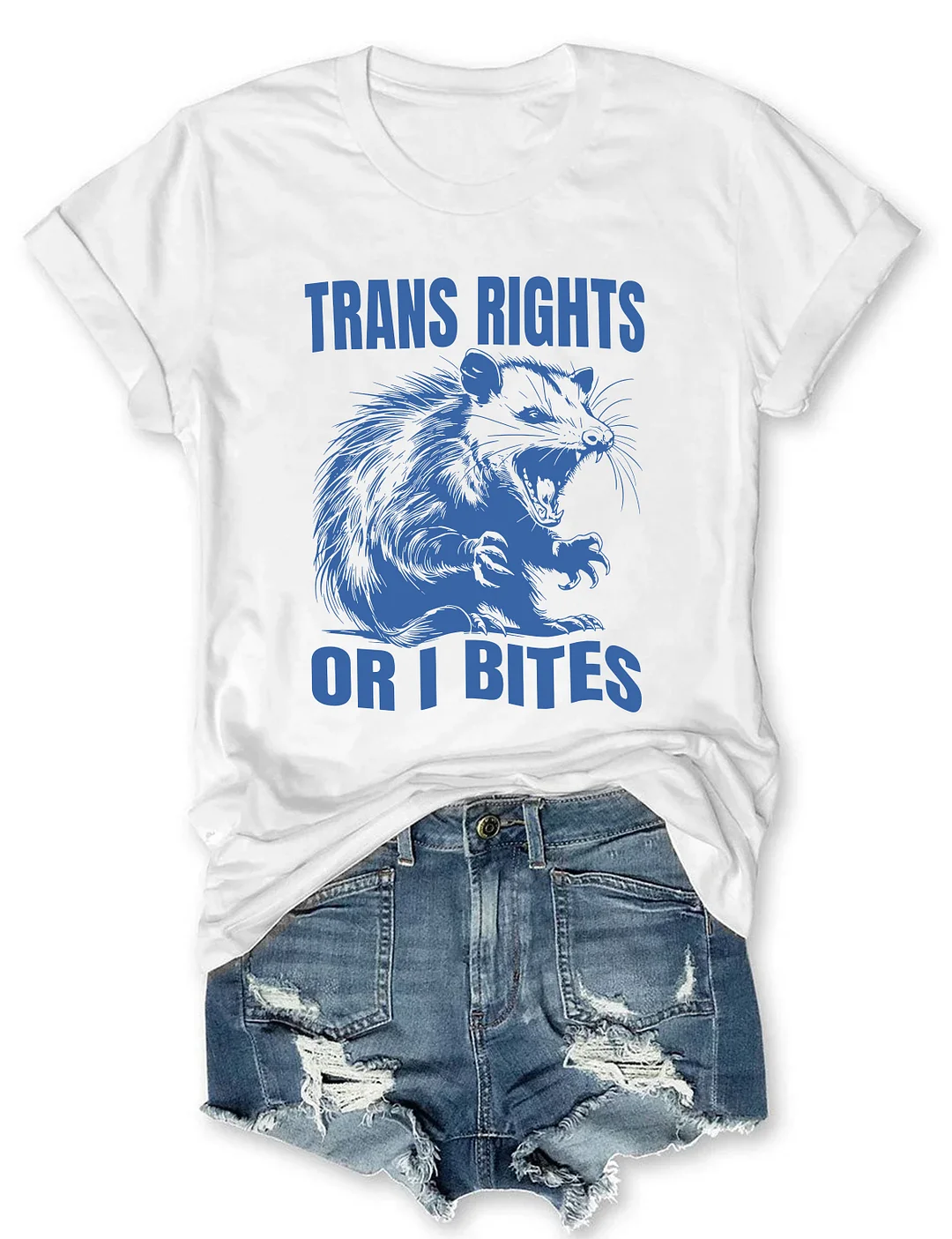 Trans Rights Or I Bites T-shirt