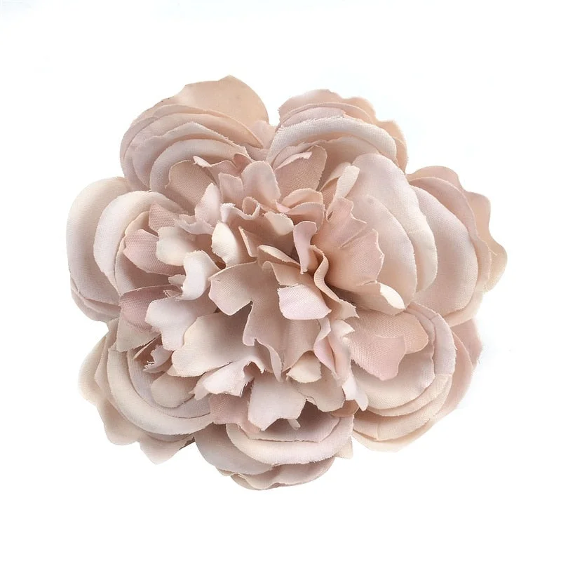 50/100pcs 8cm Large Peony Artificial Silk Flower Head For Wedding Party Decoration Diy Scrapbooking Christmas Items Fake Flowers