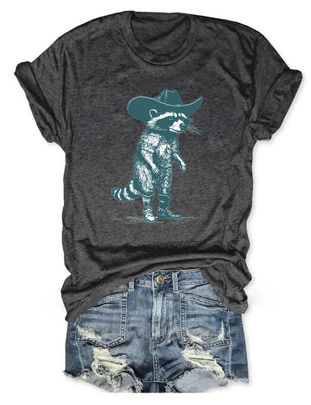 Vintage Cowboy Racoon T-Shirt