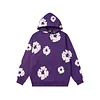Unisex Denim Tears Loose Cotton Pattern Printed Hoodie Sweatshirt