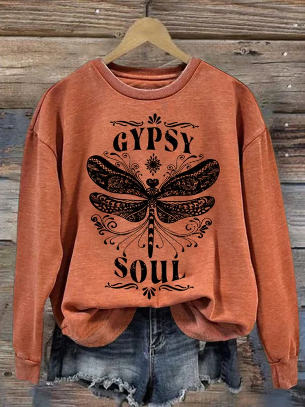 Hippie Soul Women's Casual Printed Sweatshirt - BSRTRL0012