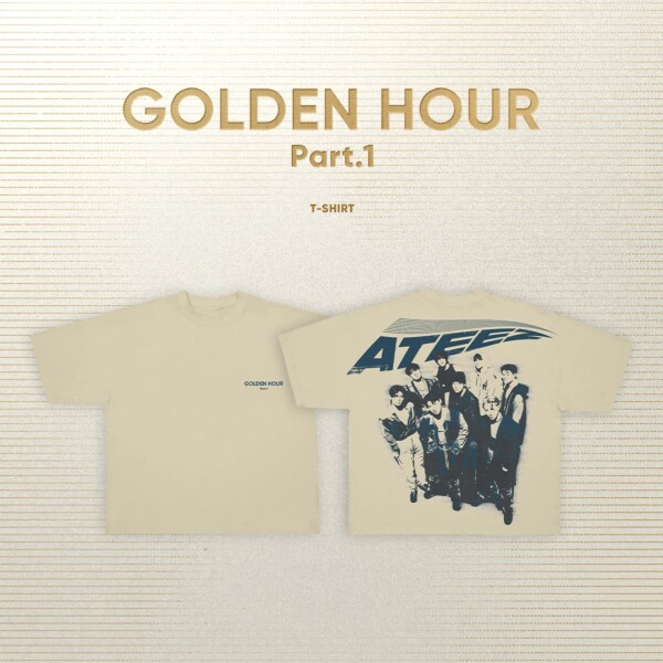 ATEEZ Golden Hour White T-Shirt officialateezshop