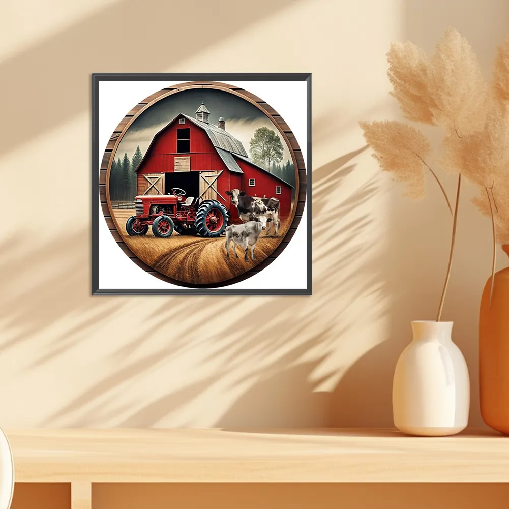 Diamond Painting - Full Square Drill - Farm Cow(Canvas|45*45cm)