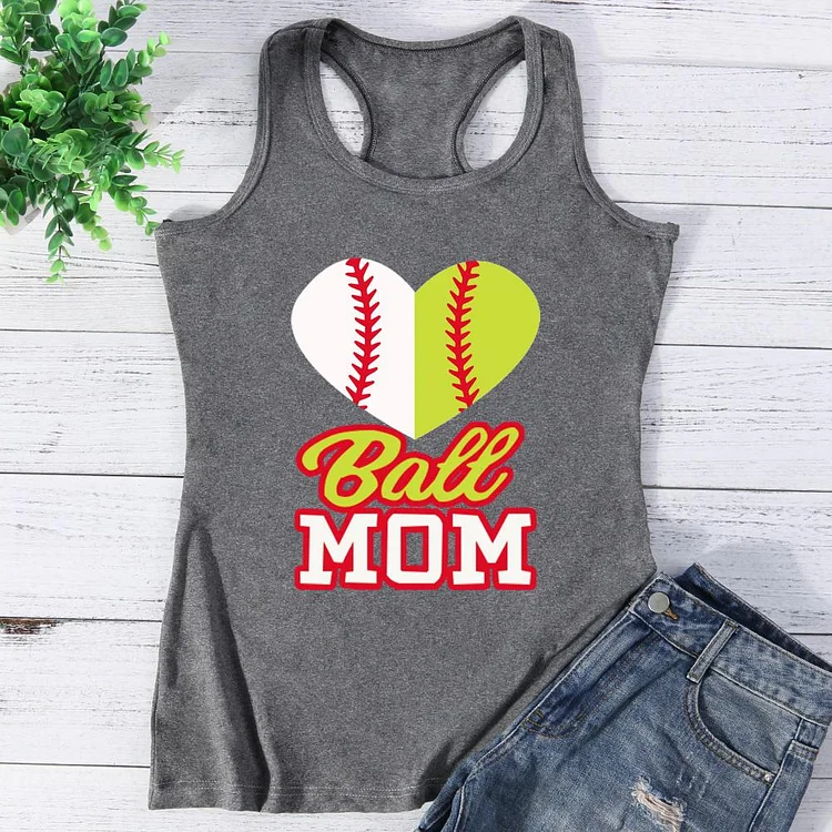 Funny Softball Mom Vest Top-Annaletters