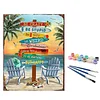 (US Only)Paint By Numbers Kit On Canvas DIY Oil Art Summer Vacation Picture Decor40x50cm