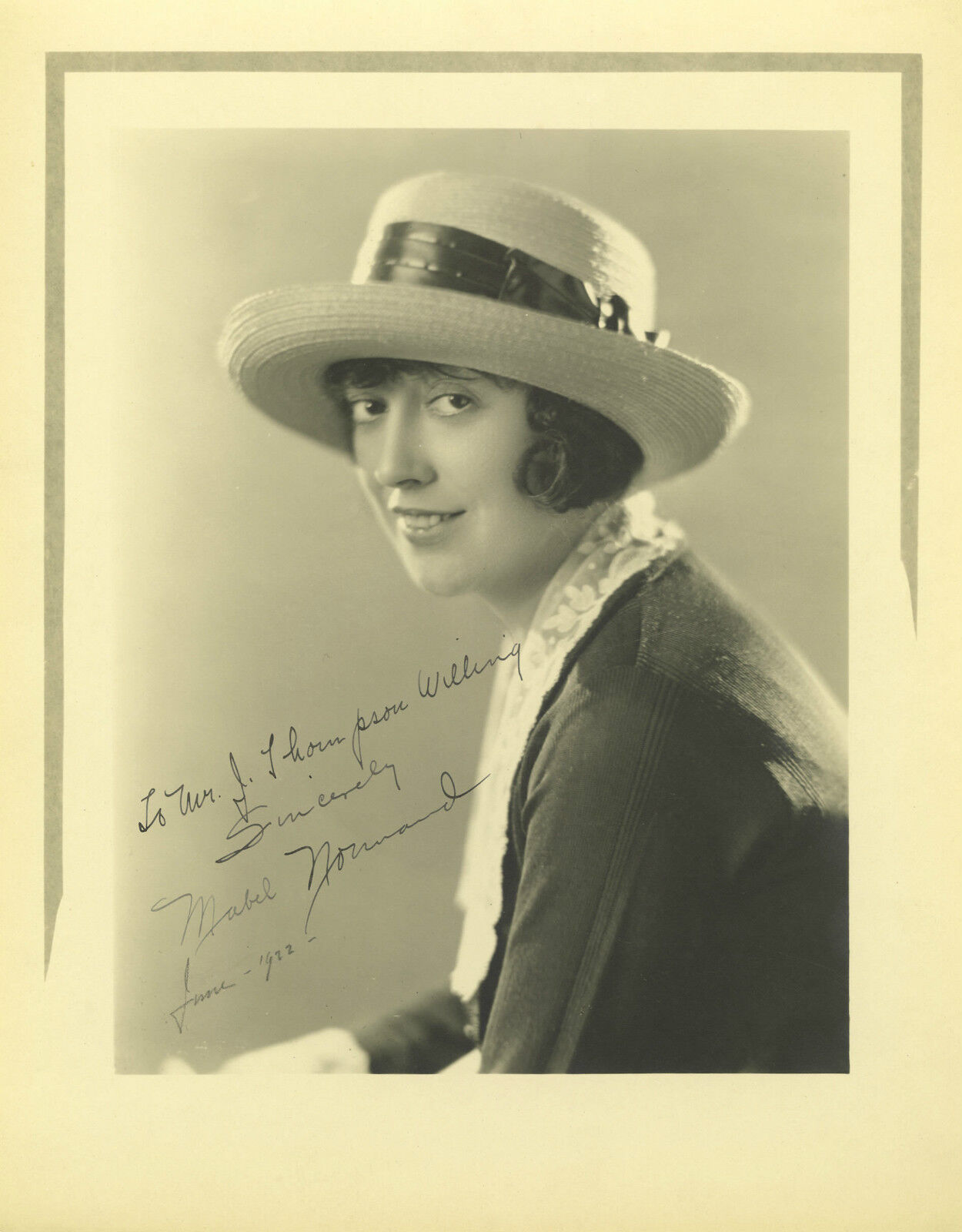 MABEL NORMAND Signed Photo Poster paintinggraph - Infamous Film Actress - Preprint