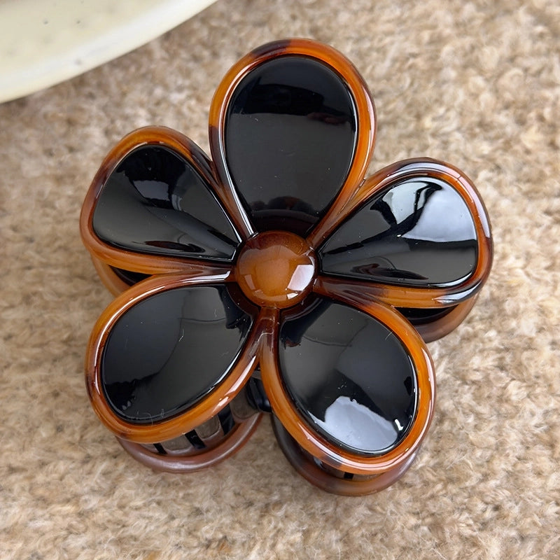 Elegant Minimalist Classic Style Women’s Flower Arylic Hair Claws