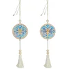 2Pcs Wooden Double Sided Diamond Art Hanging Tassel Suncatcher Pendant Kits