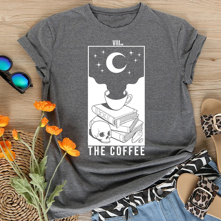 The Coffee Skeleton T-Shirt Tee-06638