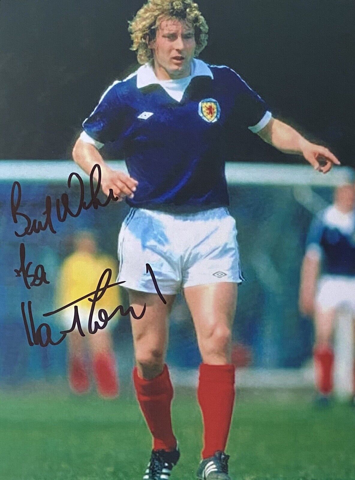 Asa Hartford Genuine Hand Signed Scotland 6X4 Photo Poster painting 2