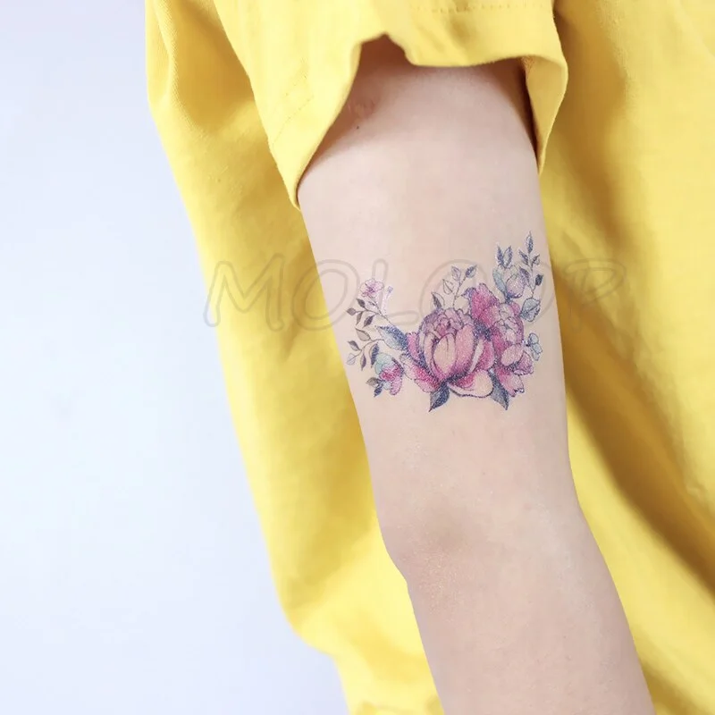 Tattoo Sticker Mermaid Little Element Small Devil Fish Jellyfish Whale Sea Animal Water Transfer Temporary Fake Body Art Tatoo