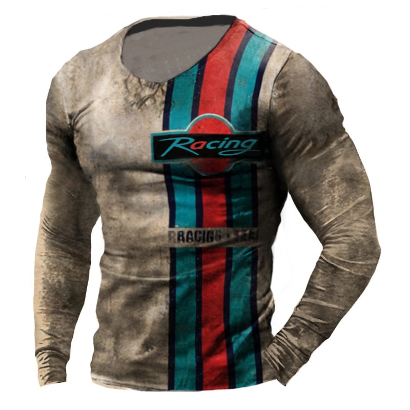 Men's Outdoor Tactical Racing Print Long-sleeved T-shirt-Compassnice®