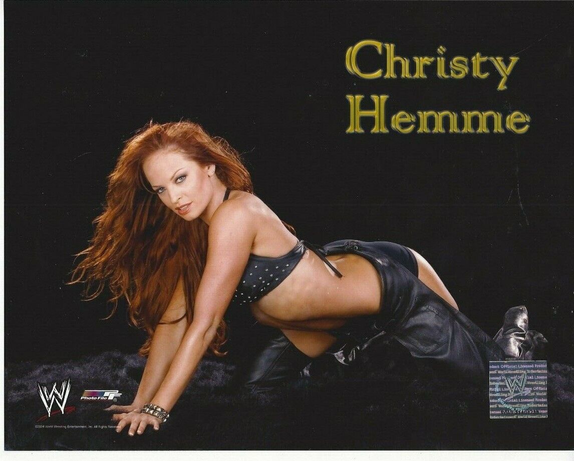 Christy Hemme Original Photo Poster painting File 8x10 WWE WWF Hot Sexy Diva Rare C440