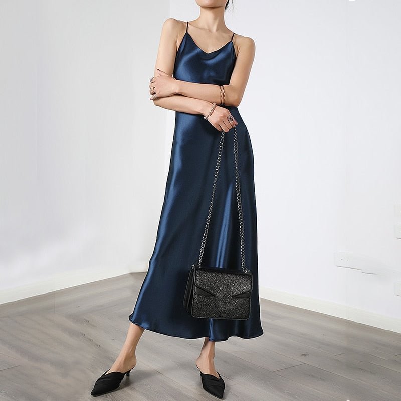 Women Spaghetti Strap Party Dress 2022 ZANZEA Fashion Summer Sundress Female Slip Dresses Solid Elegant Vestidos