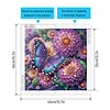 Diamond Painting-DIY Crystal Rhinestone Flower Butterfly(40*40 CM)