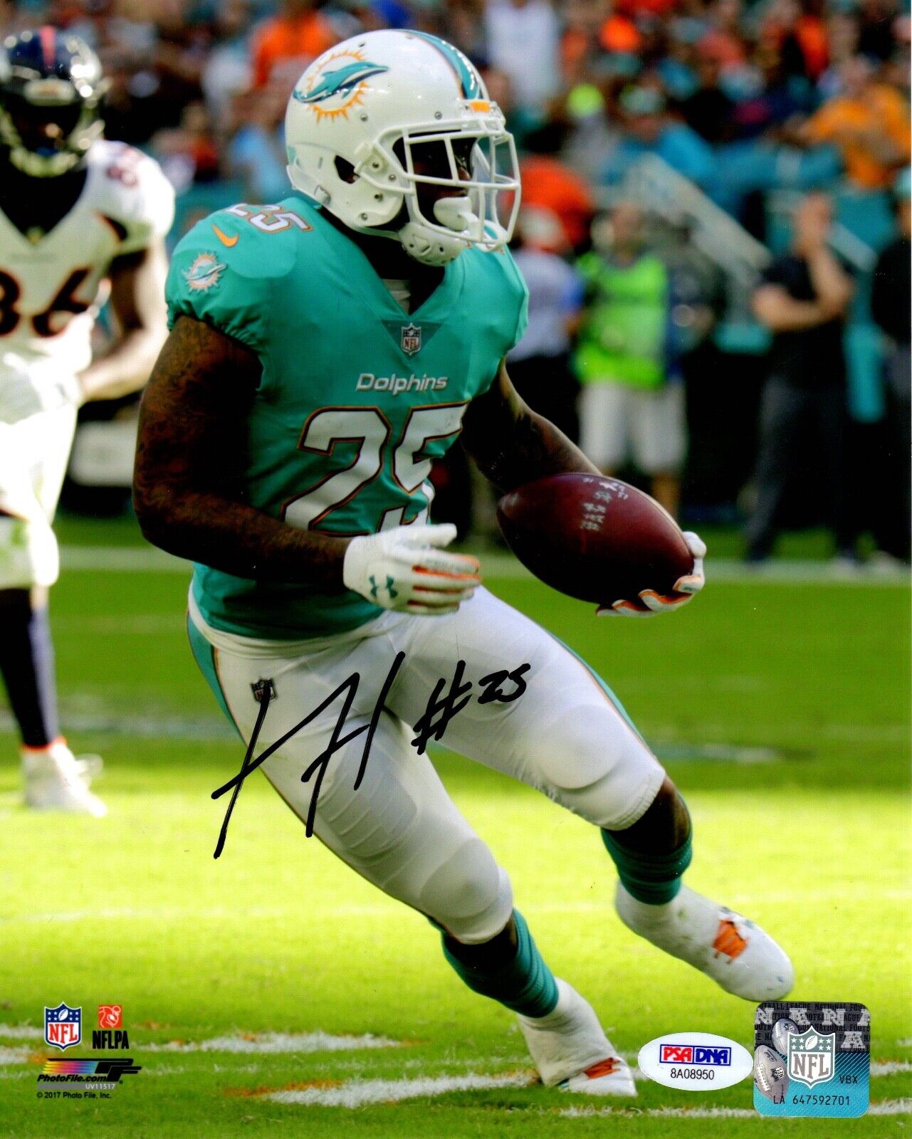 Xavien Howard autographed signed 8x10 NFL Miami Dolphins PSA COA Baylor