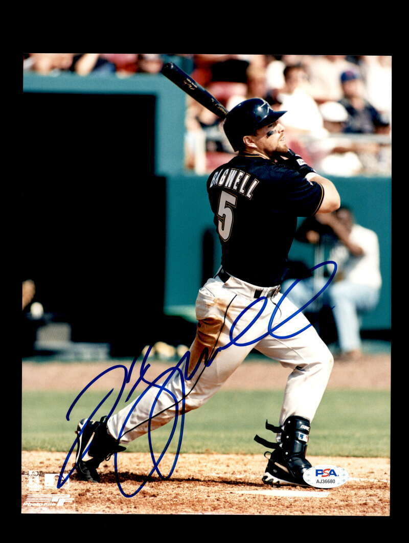 Jeff Bagwell PSA DNA Coa Signed 8x10 Photo Poster painting Astros Autograph