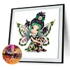 >SALE<5D DIY Diamond Painted Square Diamond Girl with Wings (E507)
