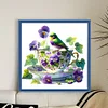 Bird Teacup-14CT Counted Cross Stitch Kit(40x40cm)
